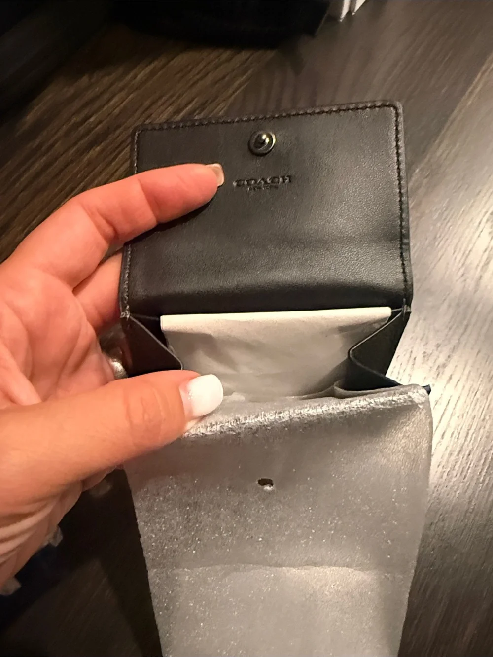 Coach Flap CC smooth leather